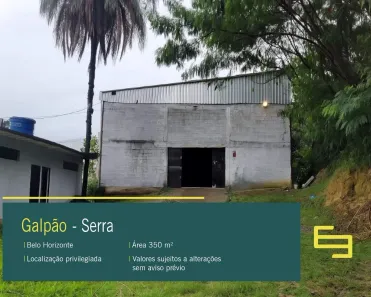 Galpão/Depósito/Armazém para alugar, 350m² no Serra, Belo Horizonte