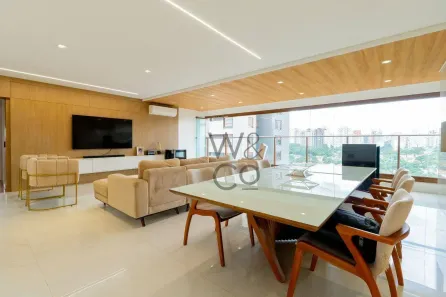 Apartamento com 3 Quartos para alugar, 145m² no Brooklin Novo, São Paulo