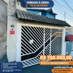 Sobrado com 3 Quartos à venda, 128m² no Vila Silveira, Guarulhos