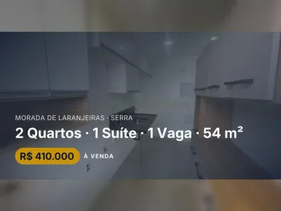 Apartamento com 2 Quartos à venda, 54m² no Morada de Laranjeiras, Serra