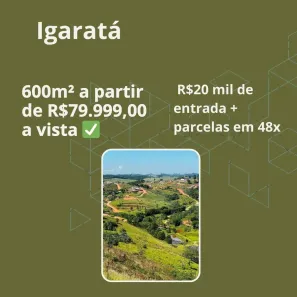 Lote/Terreno à venda, 600m² no Centro, Igaratá