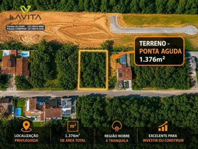 Lote/Terreno à venda, 1376m² no Ponta Aguda, Blumenau
