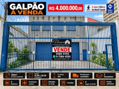 Galpão/Depósito/Armazém à venda, 382m² no Vila da Saúde, São Paulo