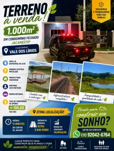 Lote/Terreno à venda, 1000m² no Vila Industrial, São José dos Campos