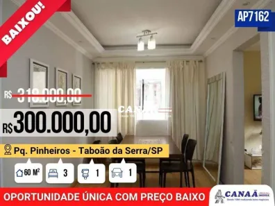 Apartamento com 3 Quartos à venda, 60m² no Parque Marabá, Taboão da Serra