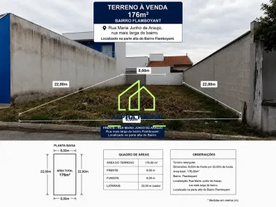 Lote/Terreno à venda, 176m² no Loteamento Residencial e Comercial Flamboyant, Pindamonhangaba