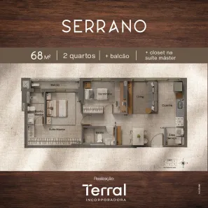 Apartamento com 2 Quartos à venda, 68m² no Serrinha, Goiânia
