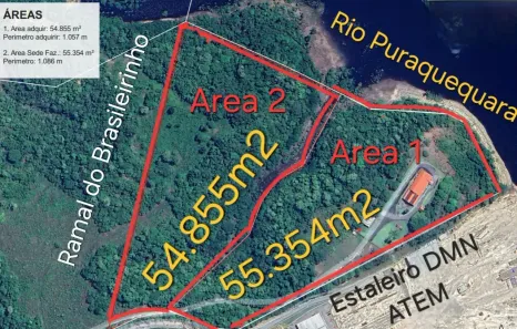 Lote/Terreno à venda, 55354m² no Distrito Industrial II, Manaus