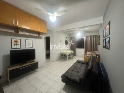 Apartamento com 1 Quarto para alugar, 55m² no Gonzaga, Santos