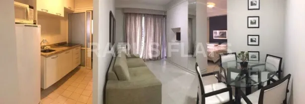 Flat com 1 Quarto para alugar, 46m² no Cidade Monções, São Paulo