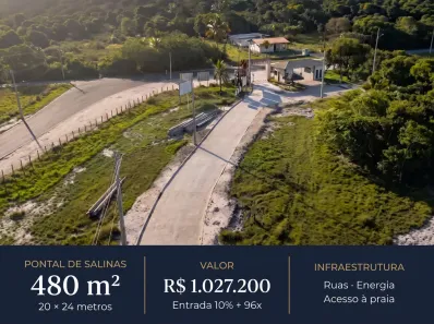Lote/Terreno à venda, 480m² no , Salinas da Margarida