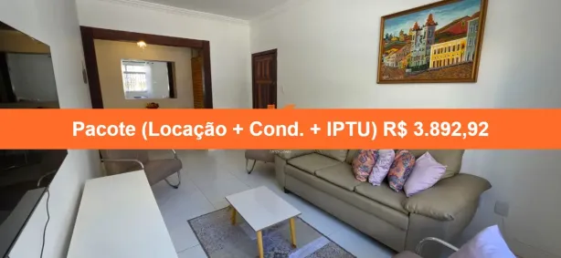 Apartamento com 3 Quartos para alugar, 74m² no Ondina, Salvador