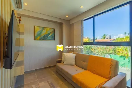 Apartamento com 1 Quarto para alugar, 28m² no Porto de Galinhas, Ipojuca