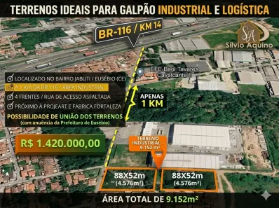 Lote/Terreno à venda, 9152m² no Jabuti, Eusébio