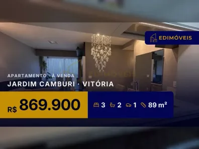 Apartamento com 3 Quartos à venda, 89m² no Jardim Camburi, Vitória