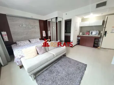 Apartamento com 1 Quarto para alugar, 28m² no Indianópolis, São Paulo