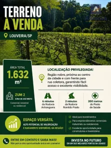 Lote/Terreno à venda, 1632m² no Sagrado Coração de Jesus, Louveira