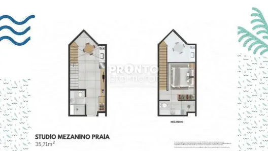 Flat com 1 Quarto à venda, 35m² no , Tamandaré