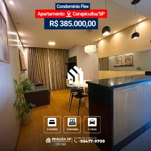 Apartamento com 3 Quartos à venda, 66m² no Vila da Oportunidade, Carapicuíba