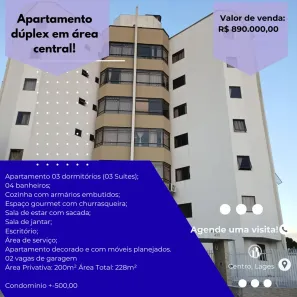 Apartamento com 4 Quartos à venda, 164m² no Brusque, Lages