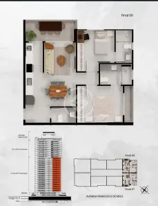 Apartamento com 2 Quartos à venda, 75m² no Vila Rosa, Goiânia