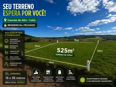 Lote/Terreno à venda, 500m² no Altos de Caucaia (Caucaia do Alto), Cotia