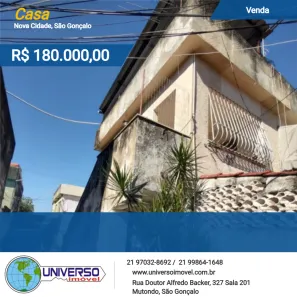 Casa com 2 Quartos à venda, 87m² no Nova Cidade, São Gonçalo