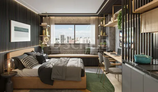 Flat com 1 Quarto à venda, 25m² no Chácara Santo Antônio (Zona Sul), São Paulo