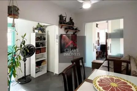 Apartamento com 1 Quarto para venda ou aluguel, 46m² no Boqueirão, Santos