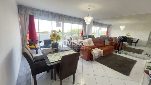 Apartamento com 3 Quartos para alugar, 110m² no Gonzaga, Santos