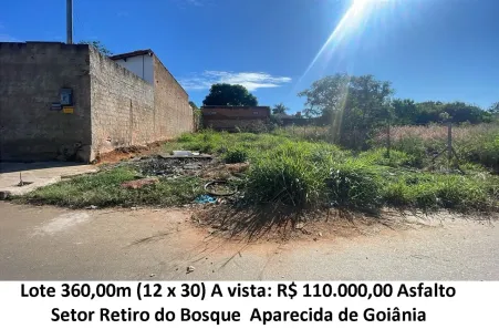 Lote/Terreno à venda, 360m² no Retiro do Bosque, Aparecida de Goiânia