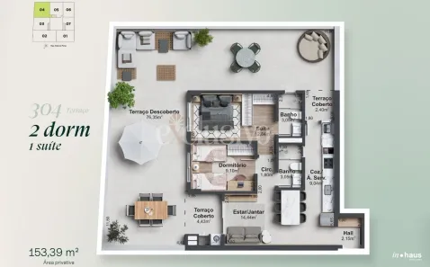Apartamento com 2 Quartos à venda, 153m² no Canto, Florianópolis