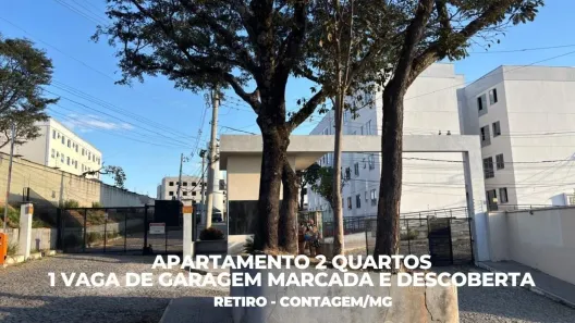 Apartamento com 2 Quartos para alugar, 45m² no Retiro, Contagem