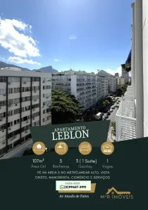 Apartamento com 3 Quartos à venda, 107m² no Leblon, Rio de Janeiro
