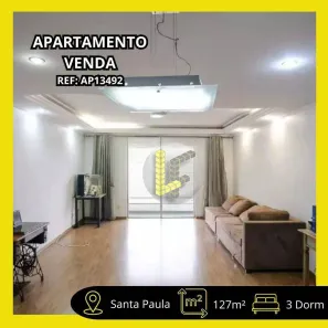 Apartamento com 3 Quartos à venda, 127m² no Santa Paula, São Caetano do Sul