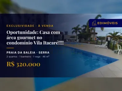 Casa com 2 Quartos à venda, 46m² no Praia da Baleia, Serra