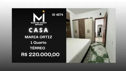 Casa com 1 Quarto à venda, 40m² no Maria Ortiz, Vitória