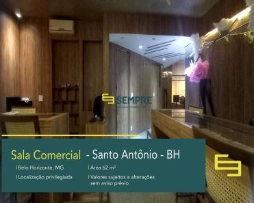 Sala Comercial à venda, 62m² no Santo Antônio, Belo Horizonte