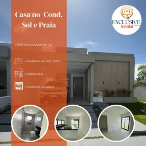 Casa de Condomínio com 3 Quartos à venda, 123m² no Zona de Expansão (Olhos D'Agua), Barra dos Coqueiros