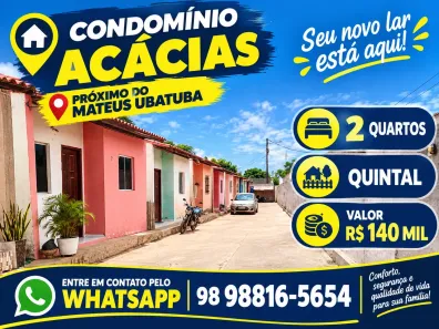 Casa de Condomínio com 2 Quartos à venda, 54m² no Centro, Paço do Lumiar