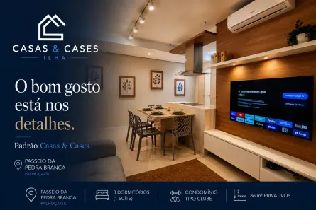 Apartamento com 3 Quartos à venda, 86m² no Pedra Branca, Palhoça