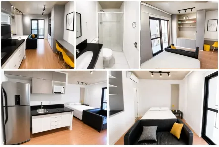Apartamento com 1 Quarto para alugar, 30m² no República, São Paulo