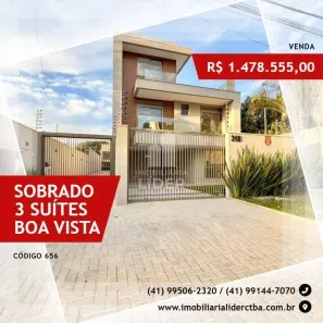 Sobrado com 3 Quartos à venda, 239m² no Boa Vista, Curitiba