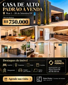 Casa com 4 Quartos à venda, 430m² no Taguatinga Norte, Brasília