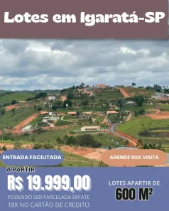 Lote/Terreno à venda, 600m² no , Igaratá