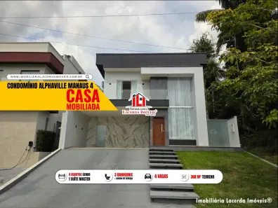 Casa de Condomínio com 4 Quartos para alugar, 218m² no Ponta Negra, Manaus