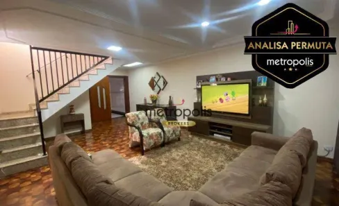 Sobrado com 3 Quartos à venda, 240m² no Campestre, Santo André