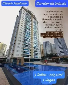 Apartamento com 3 Quartos à venda, 109m² no Residencial Eldorado, Goiânia