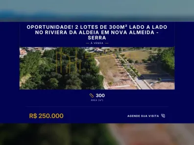 Lote/Terreno à venda, 300m² no Nova Almeida Centro, Serra