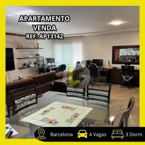 Apartamento com 3 Quartos à venda, 155m² no Barcelona, São Caetano do Sul